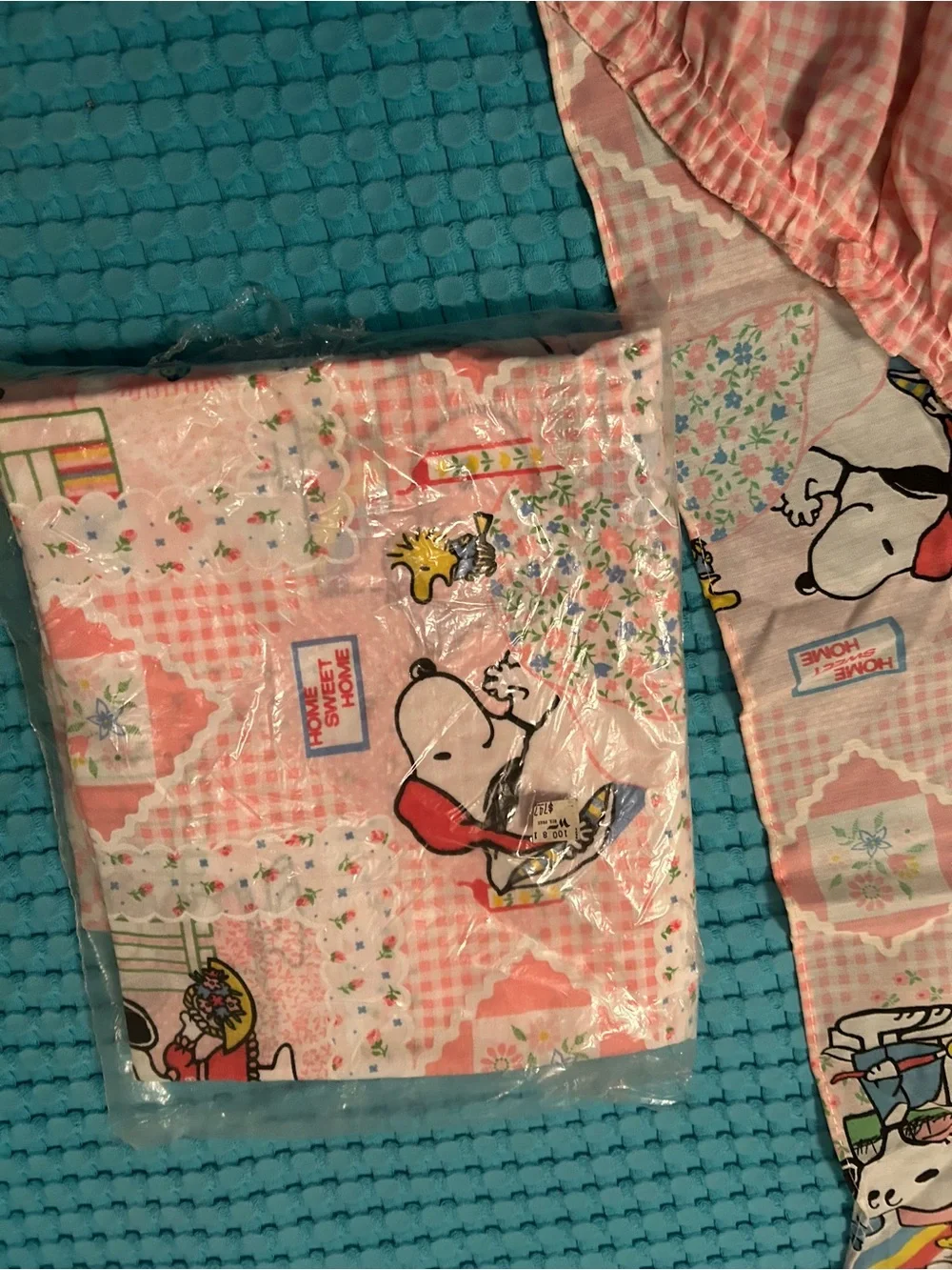 Snoopy & Belle Vintage Pink Kids Curtains